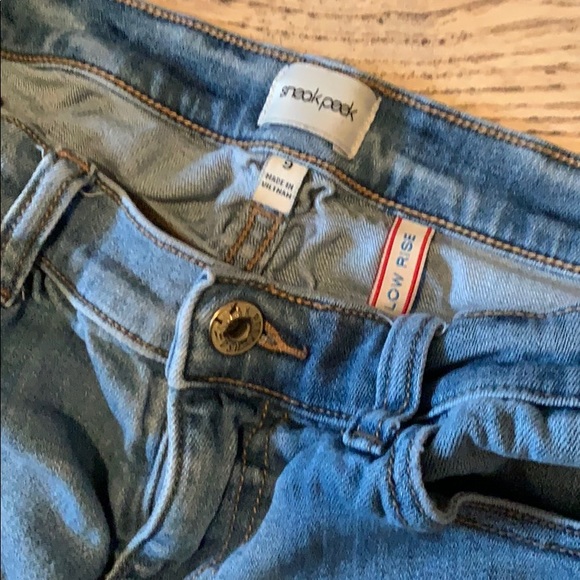 Sneak Peak Low Rise Distressed Jeans - Picture 6 of 8